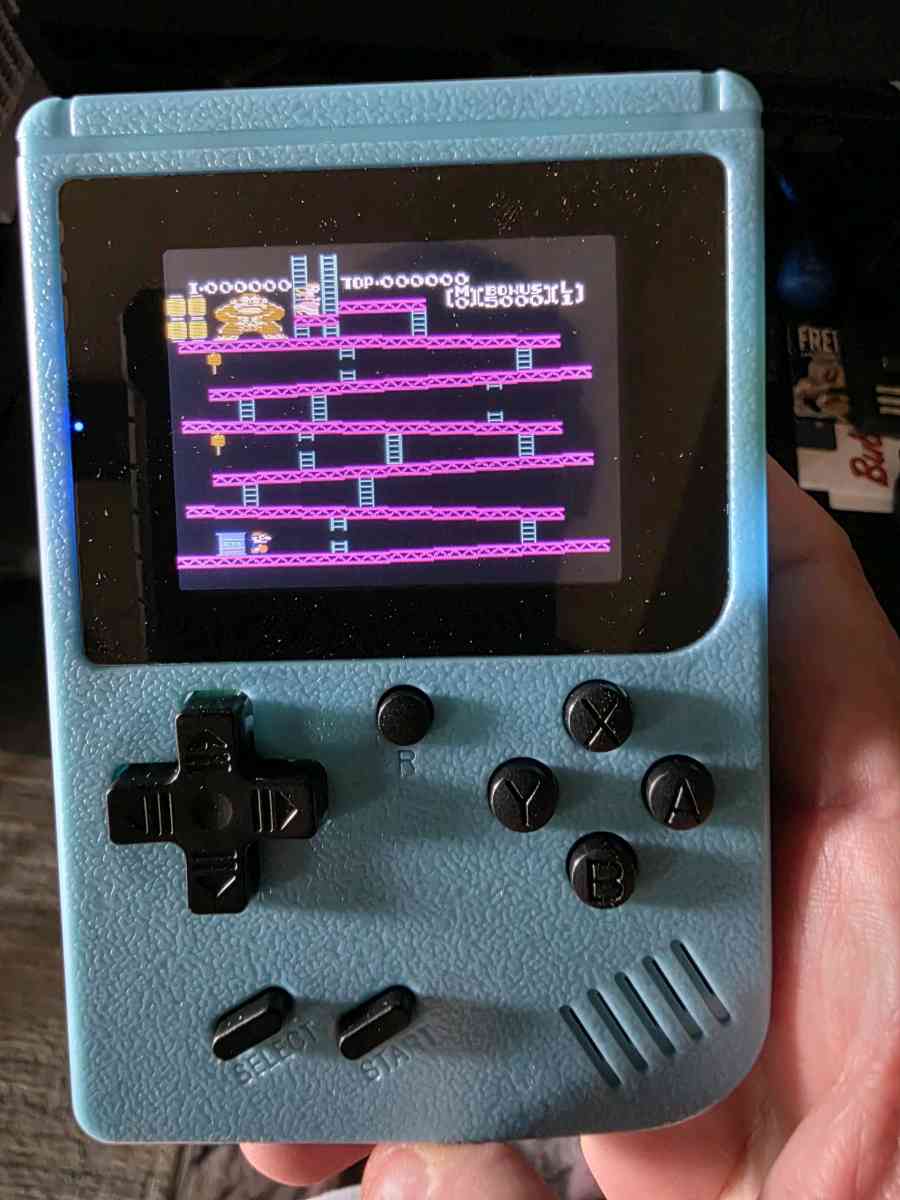 Mini Handheld Video Game with 500 NES Games Blue - Overton, Texas - FleaMarketBay