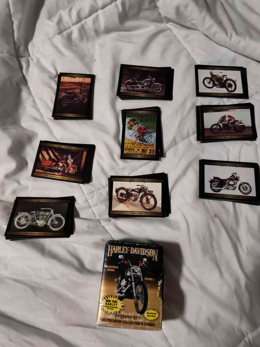Harley Davidson collector cards