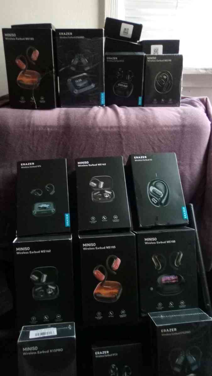 Miniso and Erazer wireless earbuds