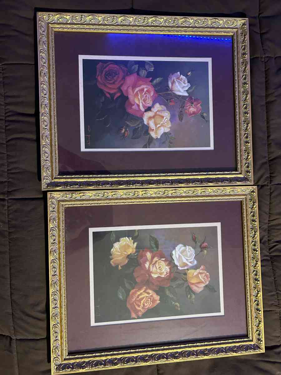 gold frame vintage painting