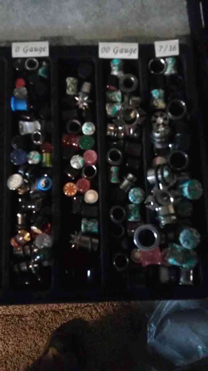 ear gauges from start to 1