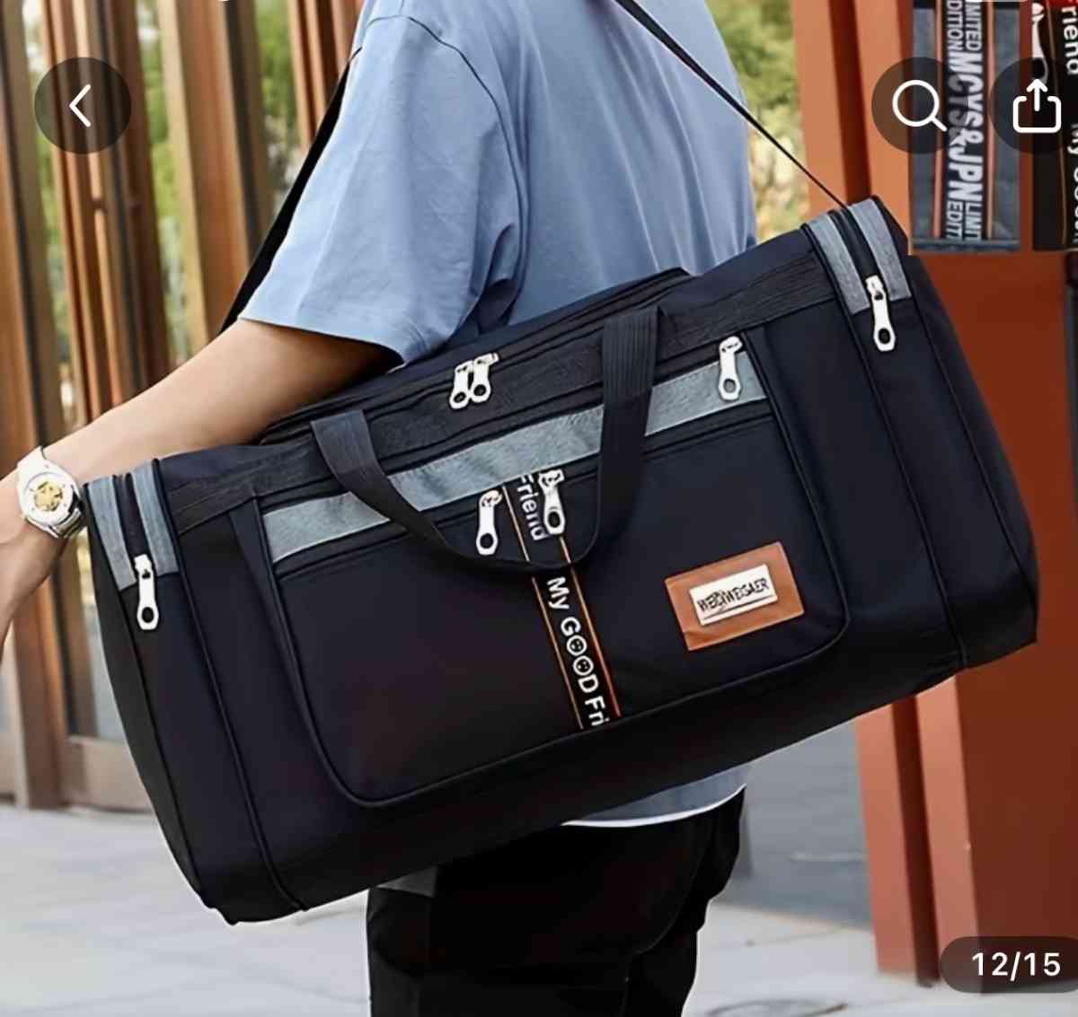 WEIDIWEISAER Mens Nylon Travel Duffel Bag  Large Capacity - Rochelle Park, New Jersey - FleaMarketBay