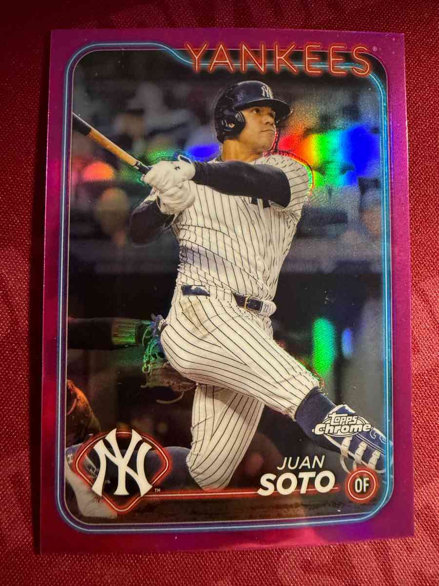 2024 Topps Chrome Juan Soto 150 Pink Refractors - Tucson, Arizona - FleaMarketBay