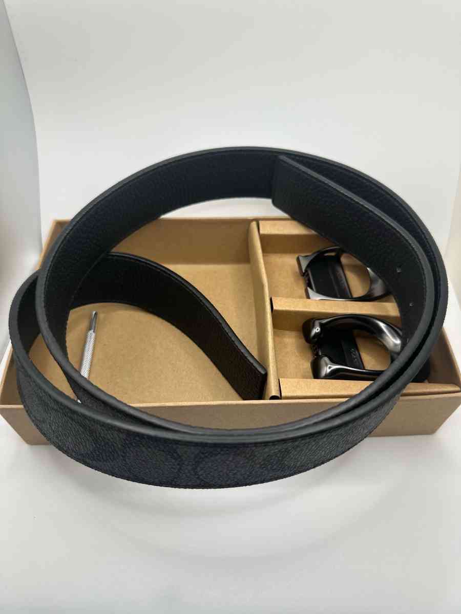 Coach Mens Belt with 2 Buckles