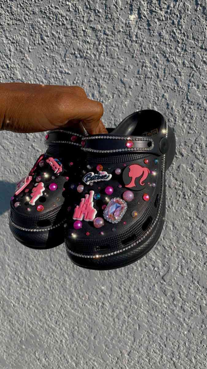 Platform Barbie Crocs
