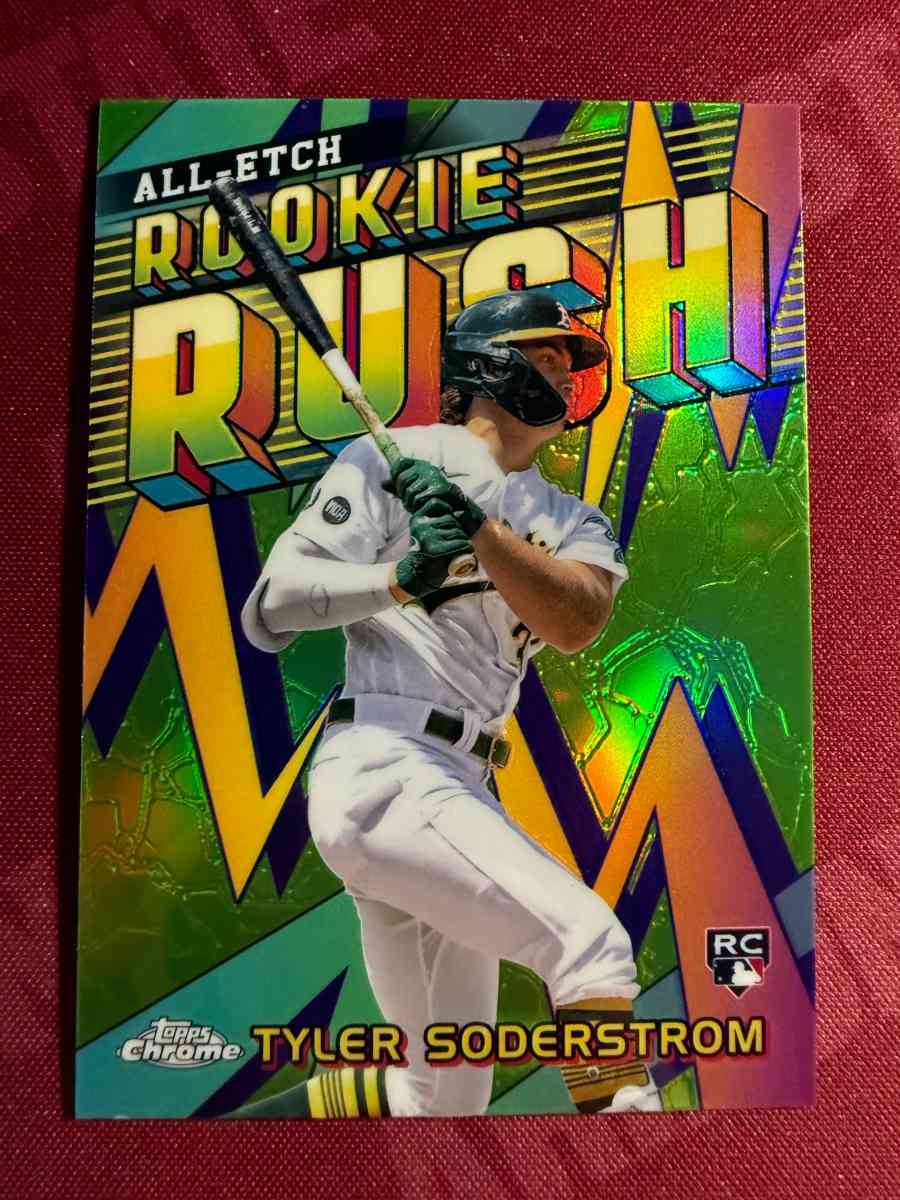 2024 Topps Chrome Tyler Soderstrom CERR 20 Rookie Rush - Tucson, Arizona - FleaMarketBay