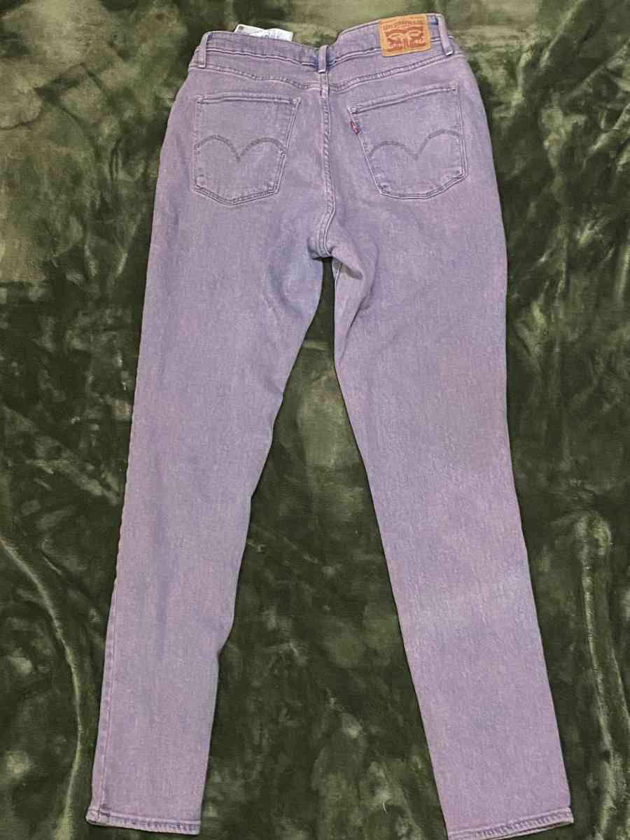 levi purple denim jeans