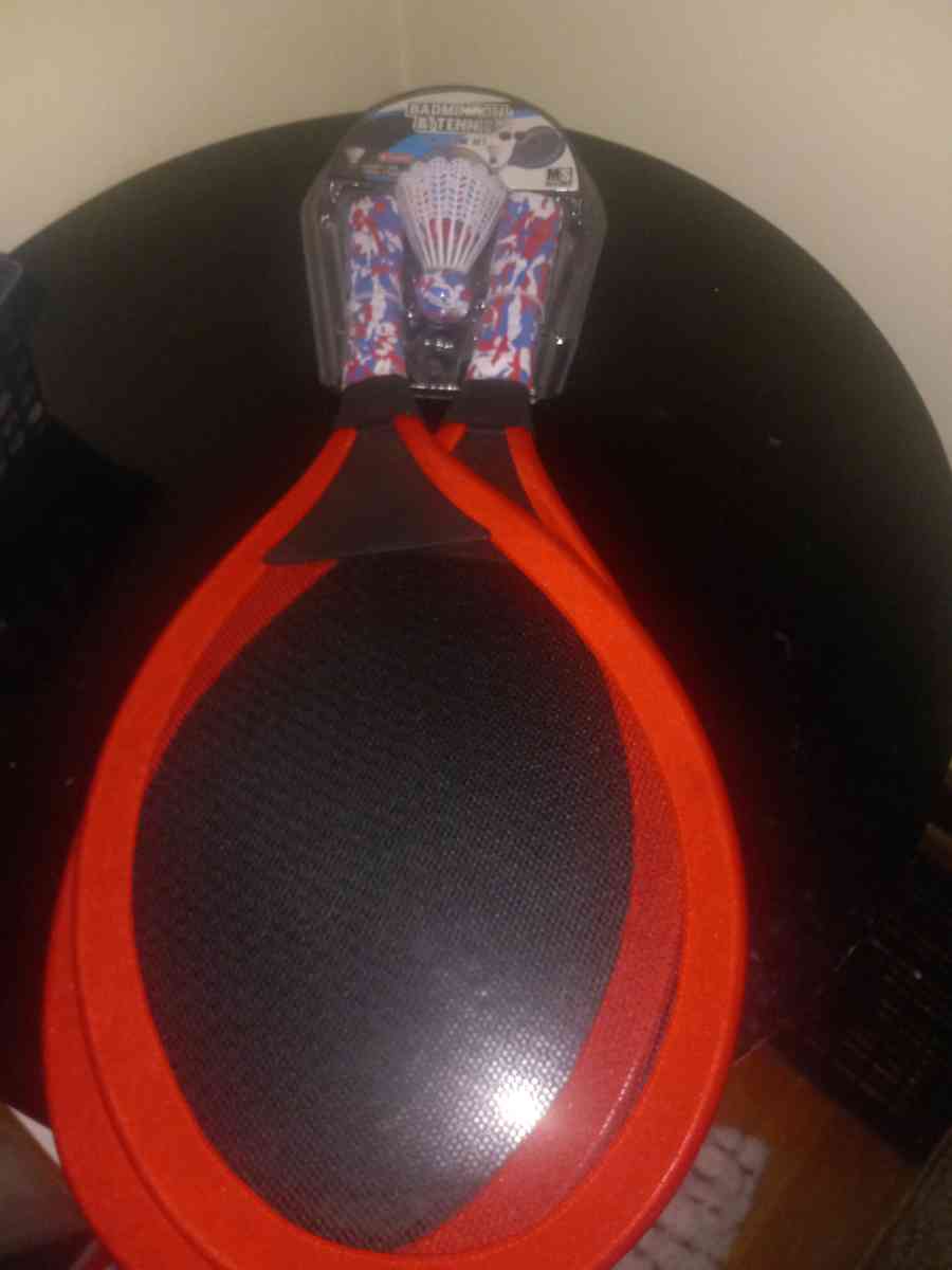 badminton set and tennis