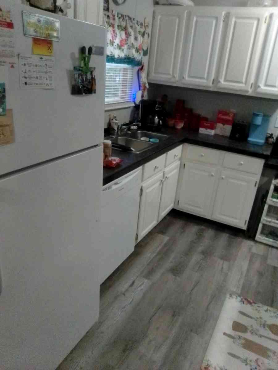 nice mobile home four years old one  family  one time you