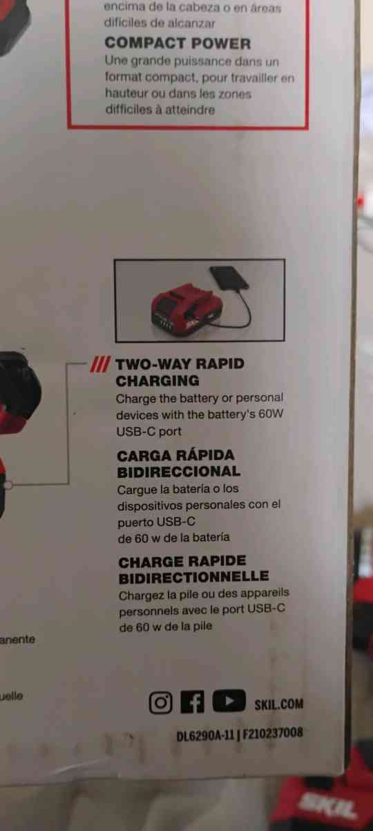 SKIL PWR CORE 12volt 12in Keyless Brushless Cordless