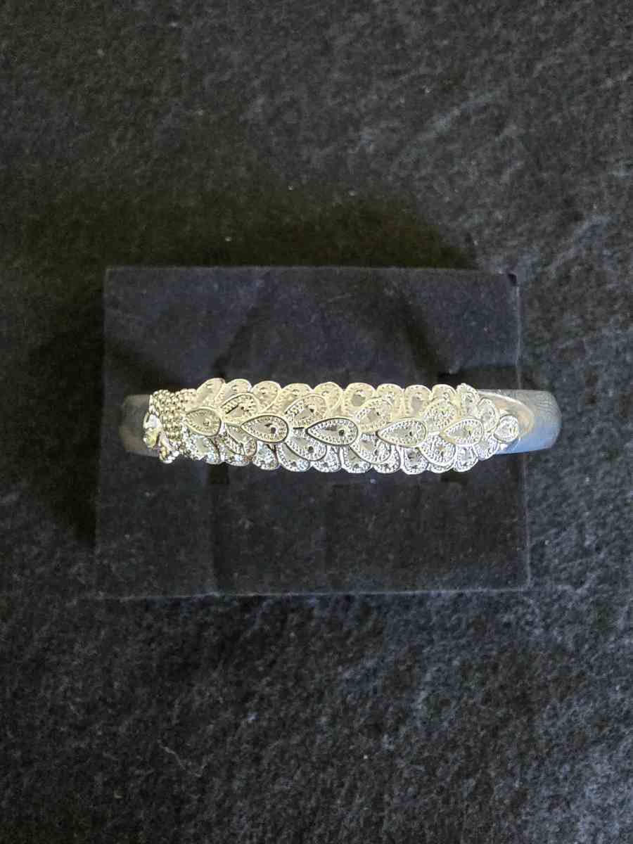 999 Fine Sterling Silver Peacock Bracelet - Simsbury, Connecticut - FleaMarketBay