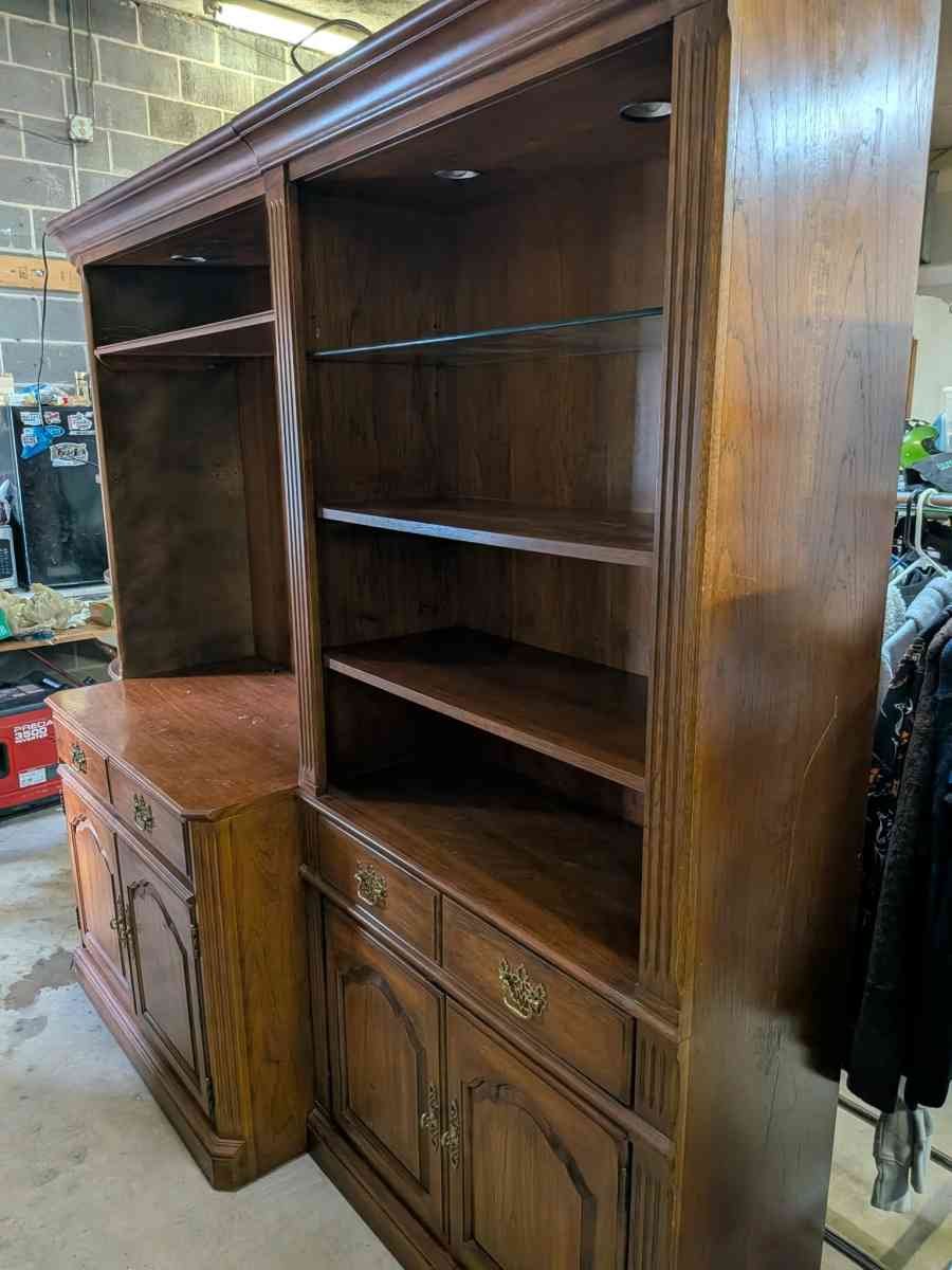 7ft by 8ft wooden entertainment center