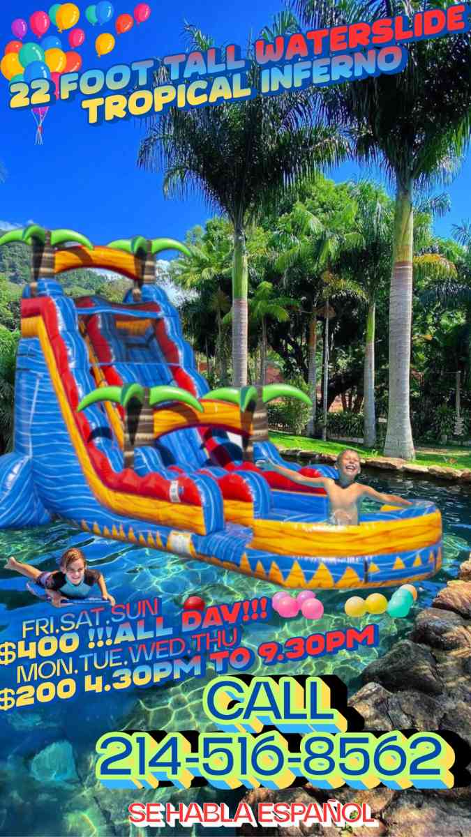 22 ft waterslide INFERNO