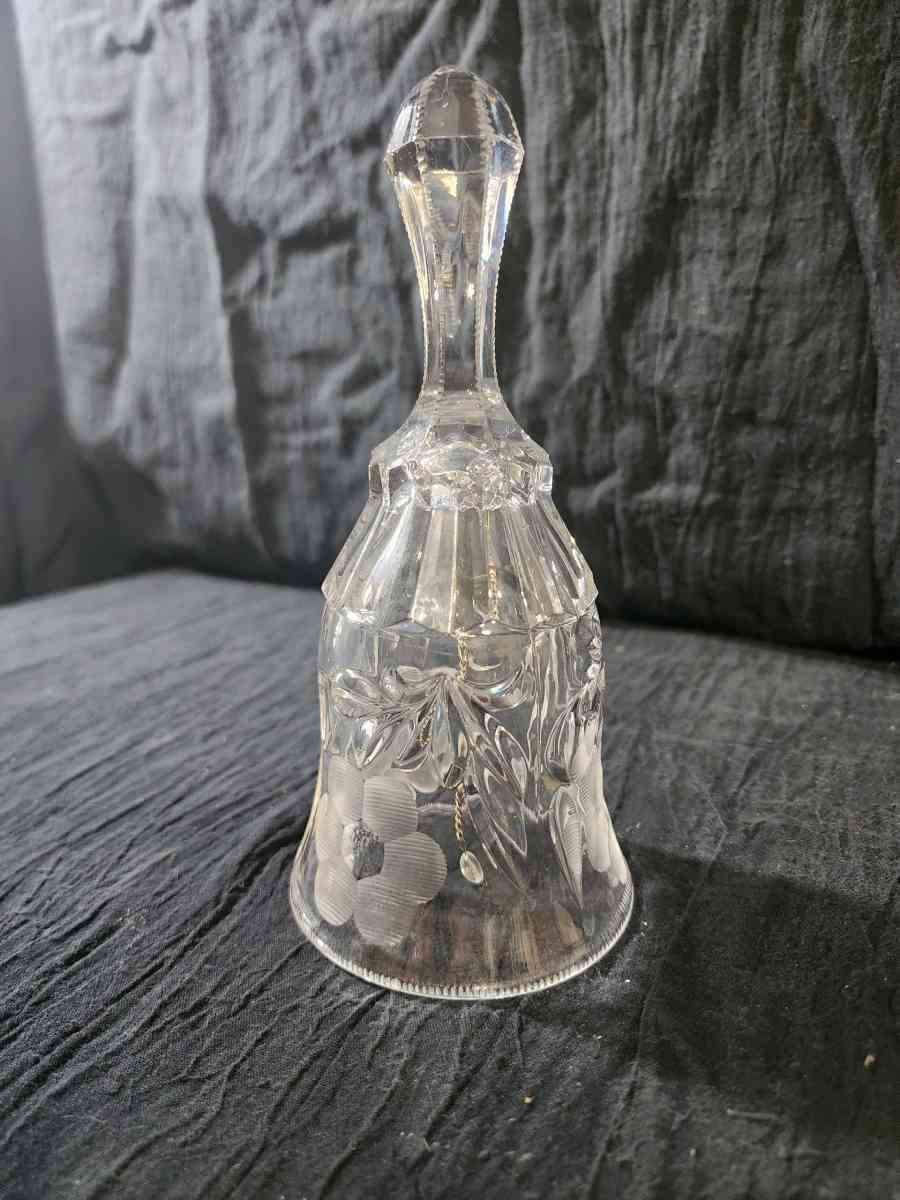 cut glass crystal bell