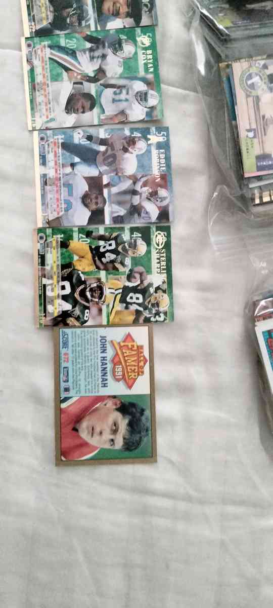 Collection Of NFL Football Trading Cards