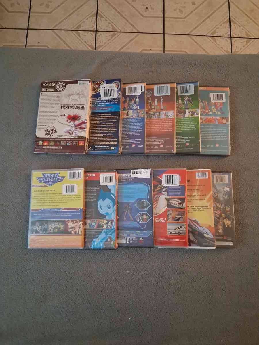 Lot Of 12 Anime English Dub DVDs - North Hollywood, California - FleaMarketBay