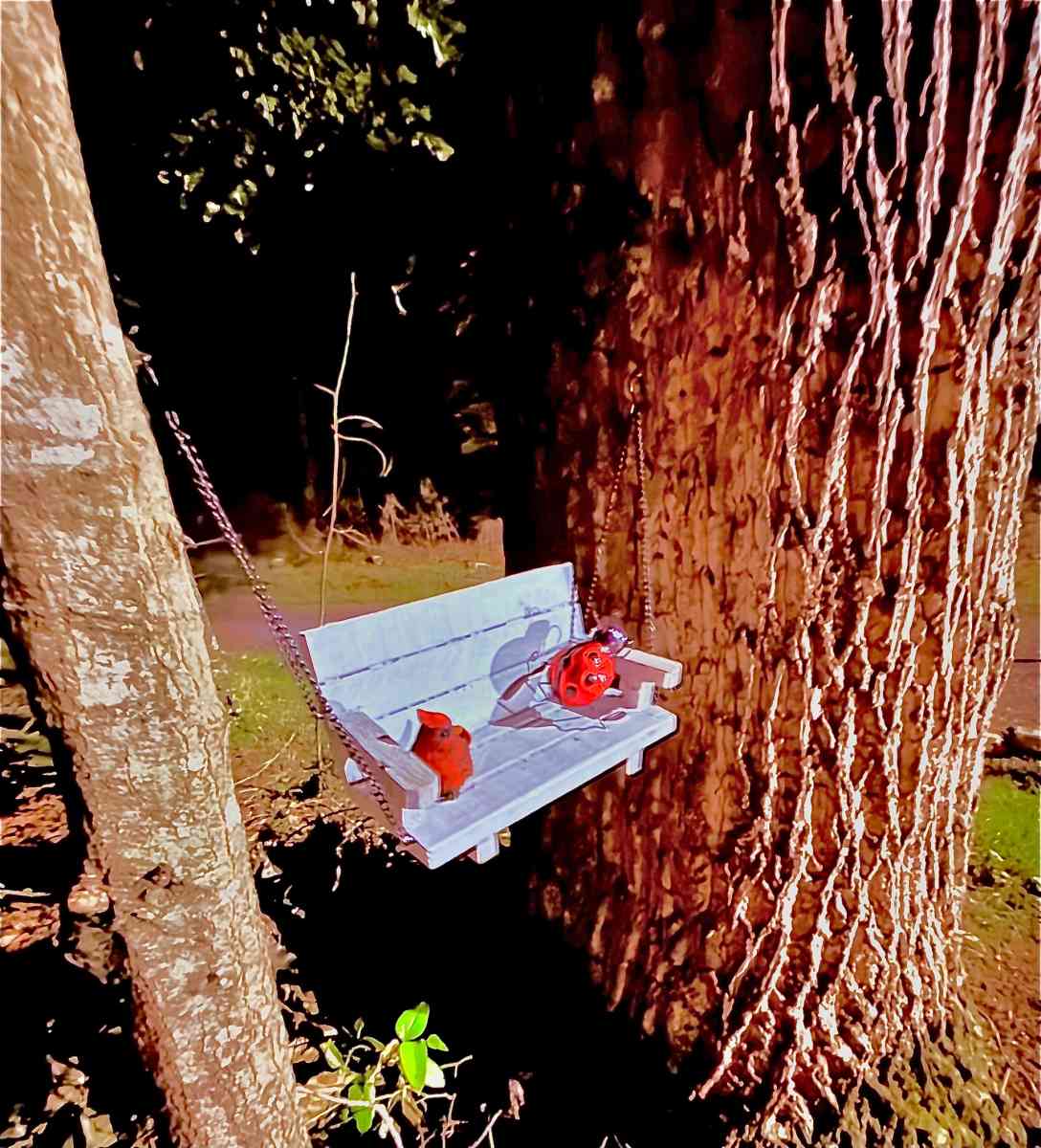 handmade mini swing decor for home and garden