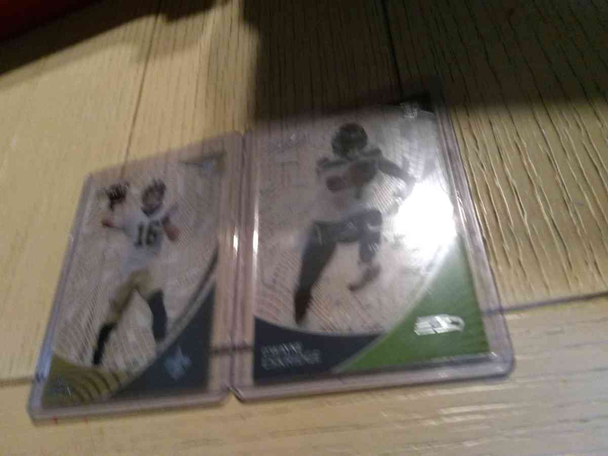 2 card Clear Vision rookie card lot by Chronicles