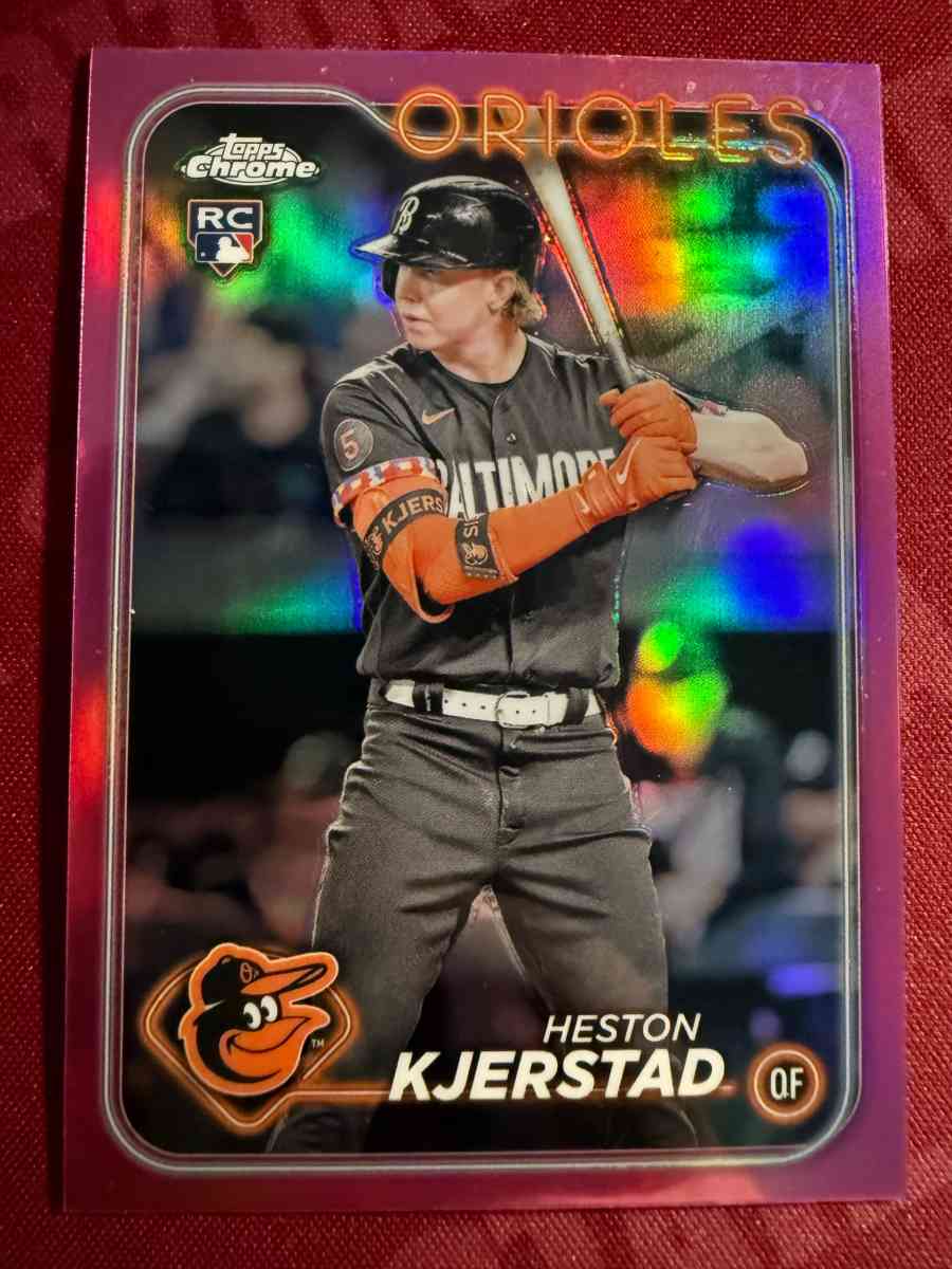 2024 Topps Chrome Heston Kjerstad 142  Pink Refractors NM - Tucson, Arizona - FleaMarketBay