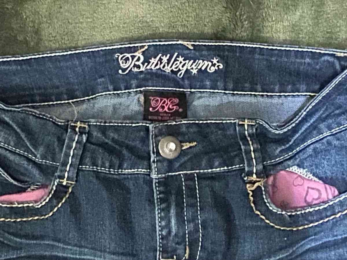 bubblegum denim jeans