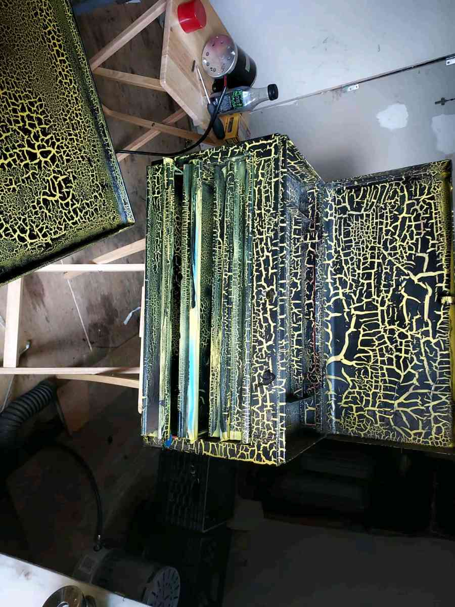 I painted the toolbox to fix it up Not rusty