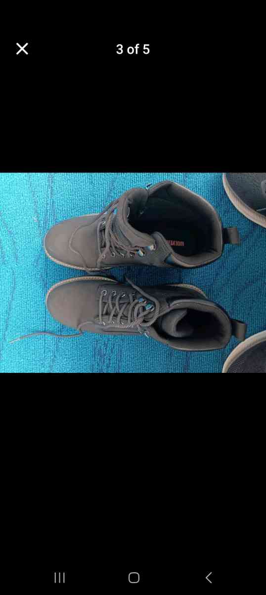 size 9 Wolverine waterproof steel toe boots - Hartford, Connecticut - FleaMarketBay