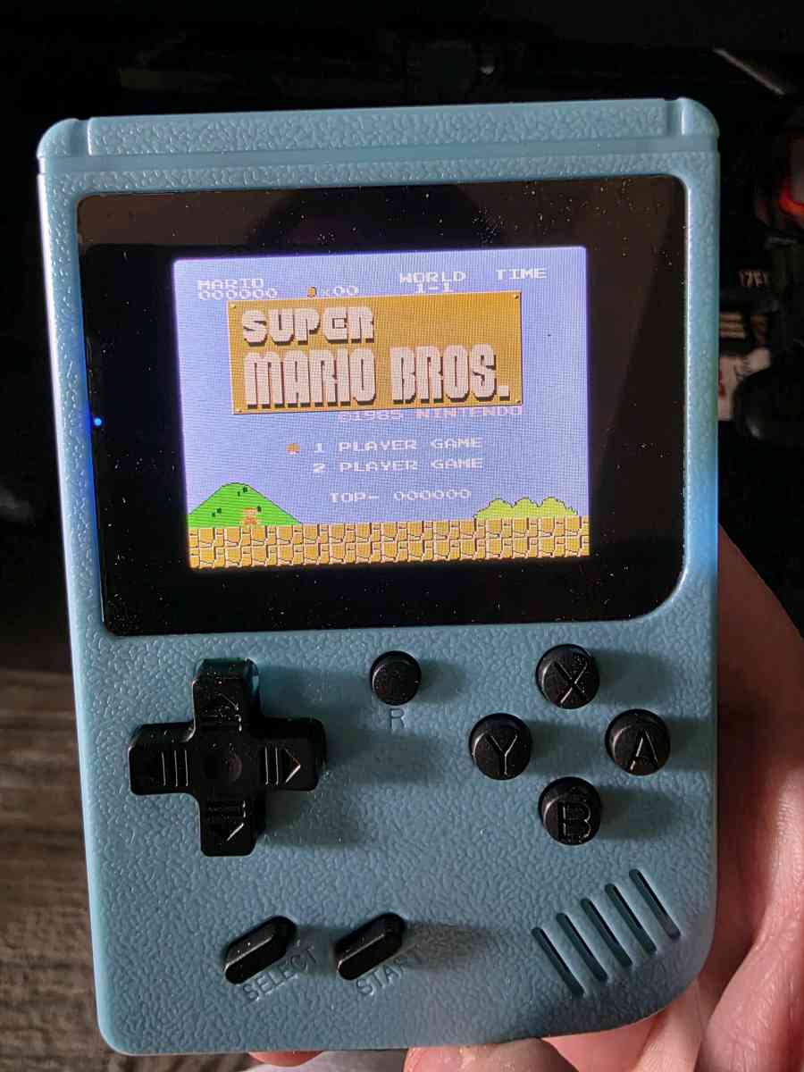 Mini Handheld Video Game with 500 NES Games Blue - Overton, Texas - FleaMarketBay