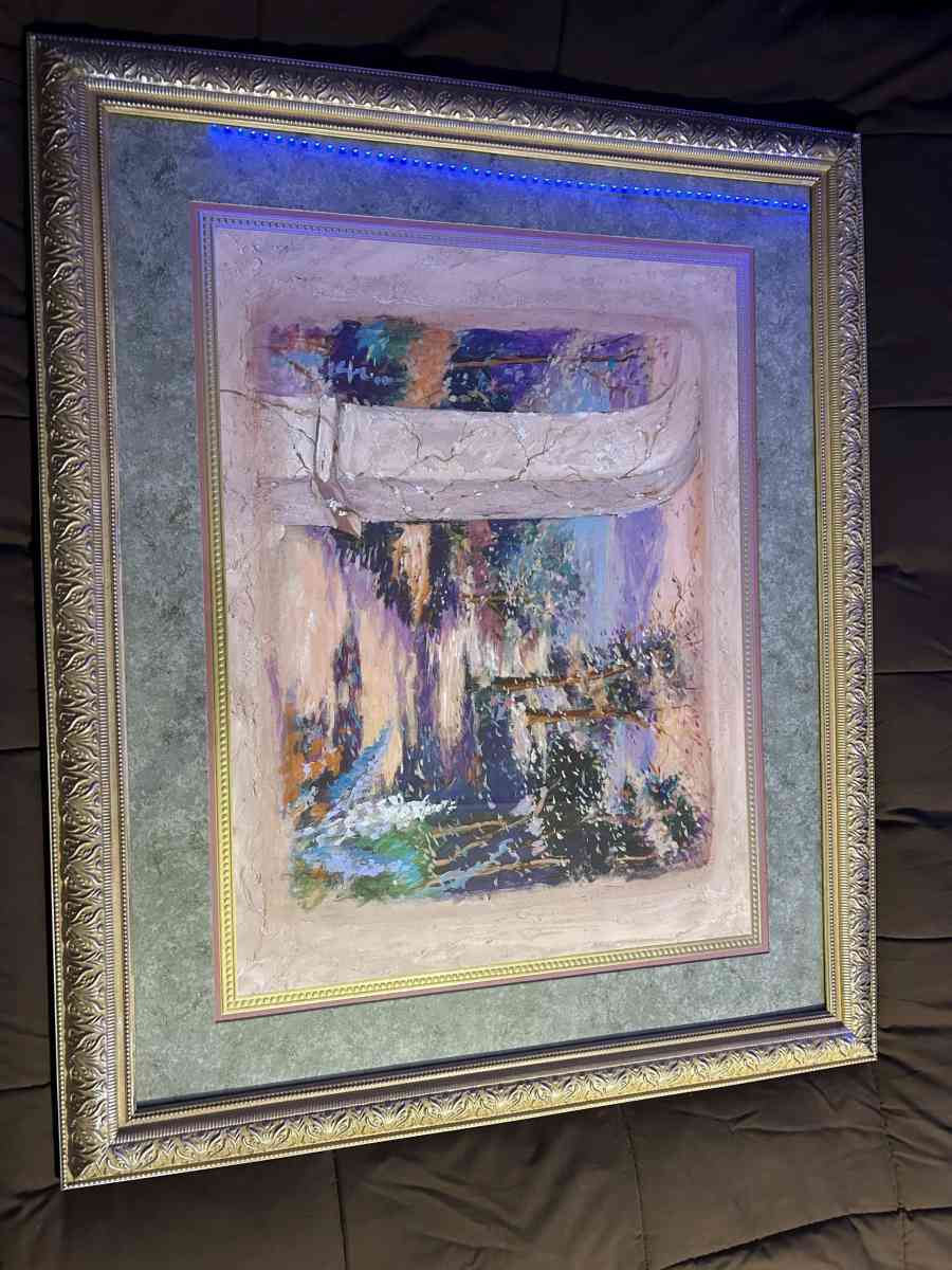 gold frame vintage painting