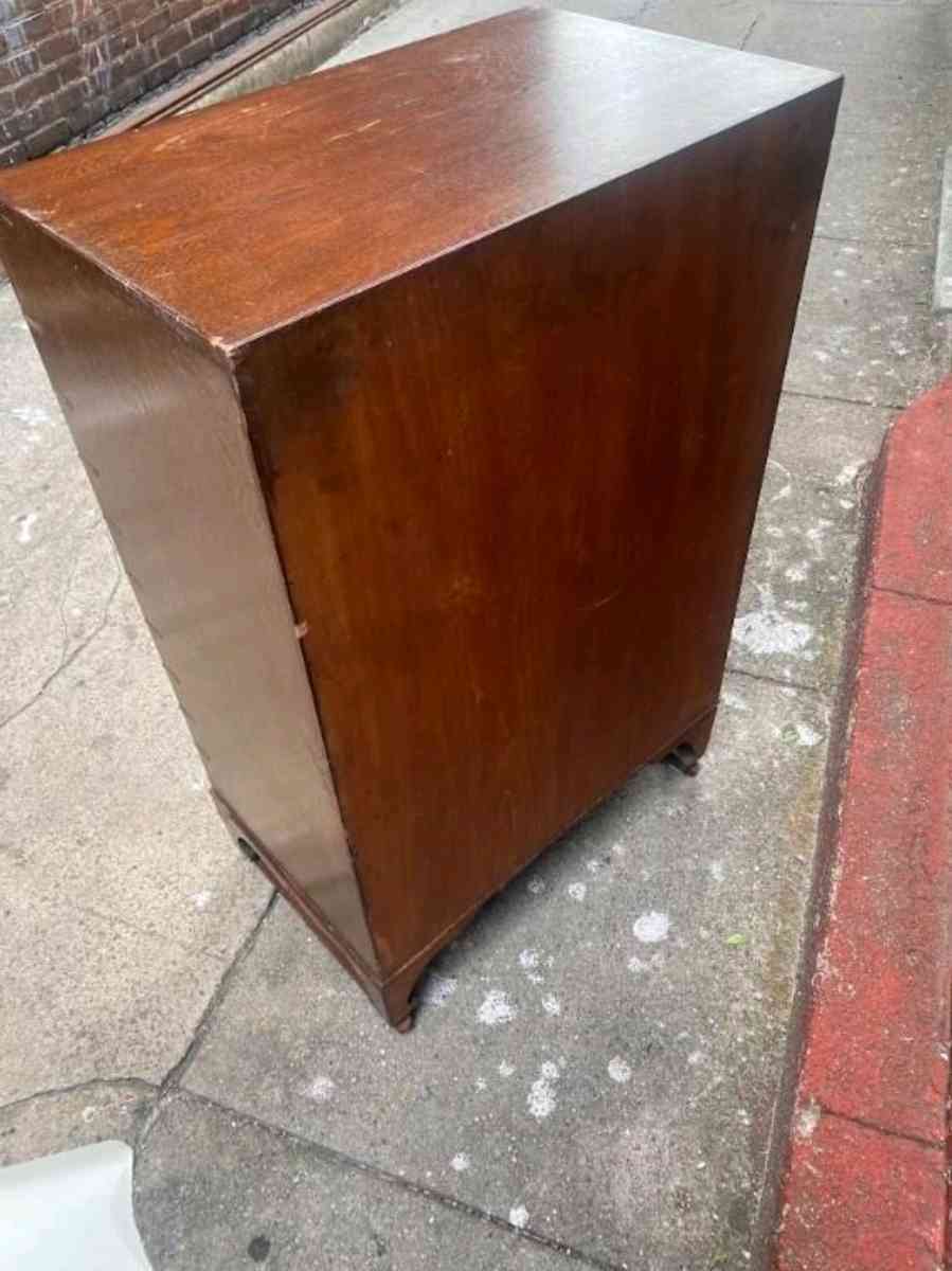 Vintage Cabinet  Solid Wood  Brass
