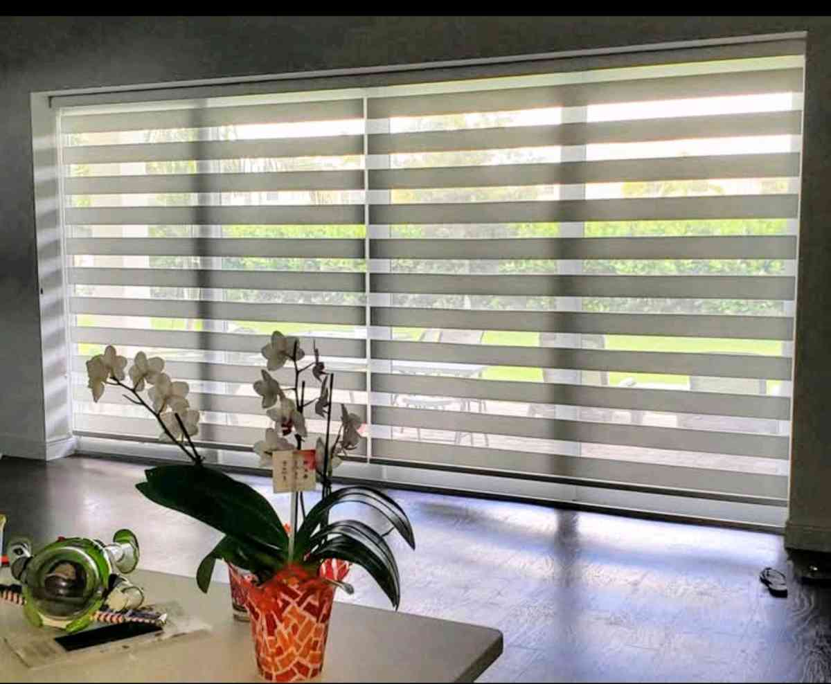 zebra Shades Roller shades screen o blackout