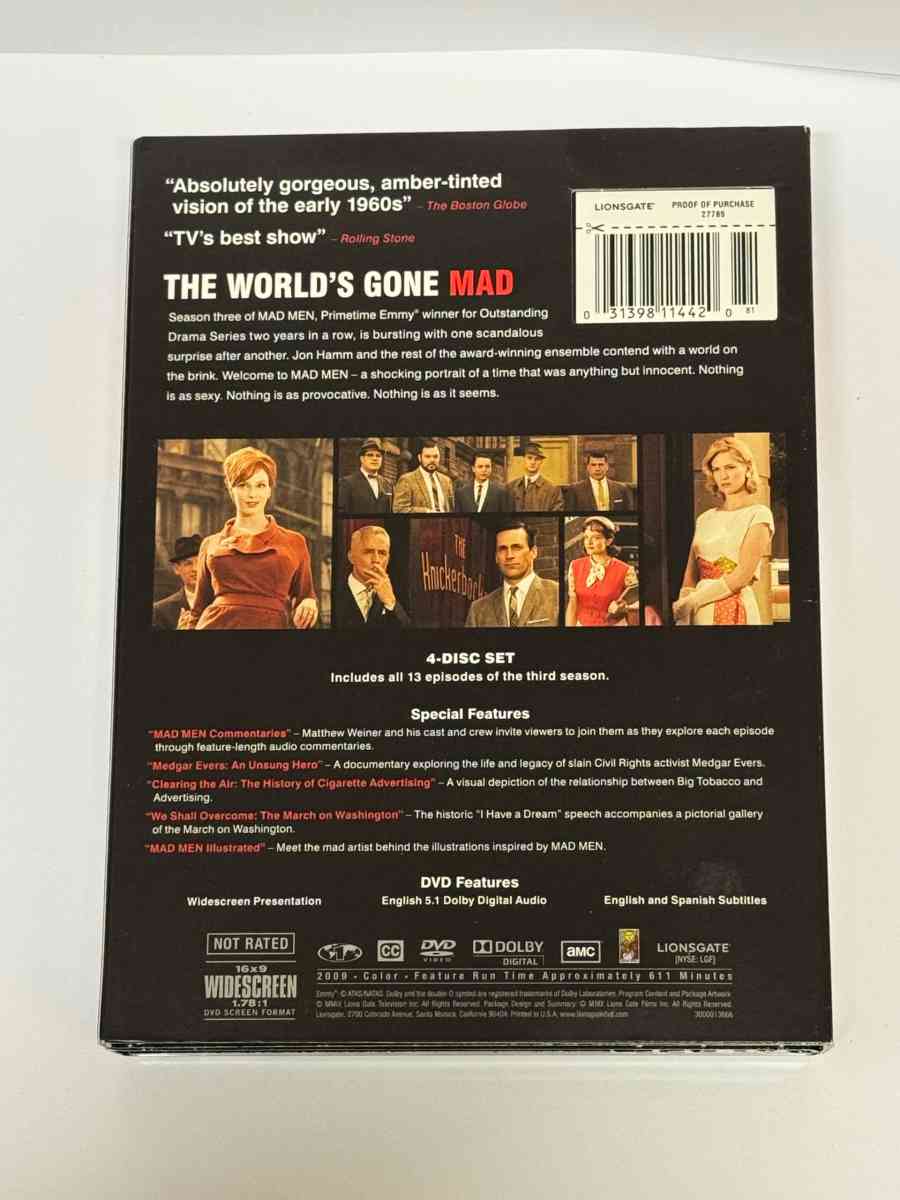 MADMEN Season 1 2 3 4 5