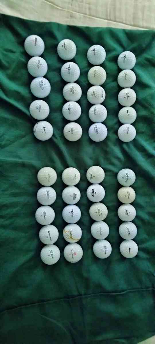 Assorted Used Golf Balls