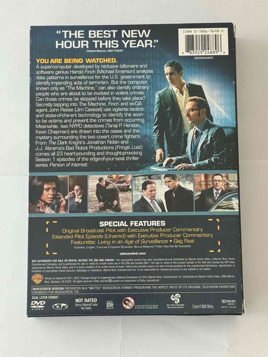 Person Of Interest Season 1 and 2 - Naples, Florida - FleaMarketBay