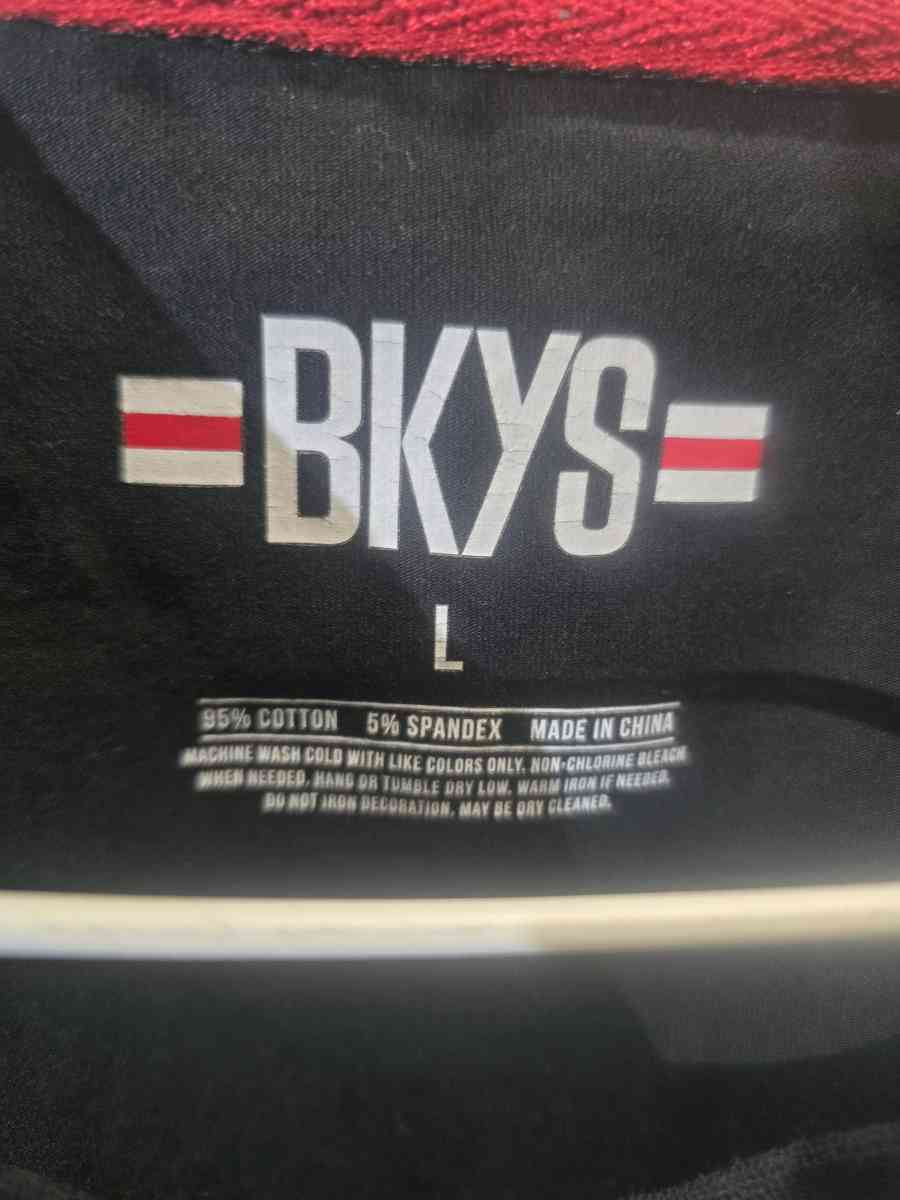 Original BKYS shirt Color Red And Black