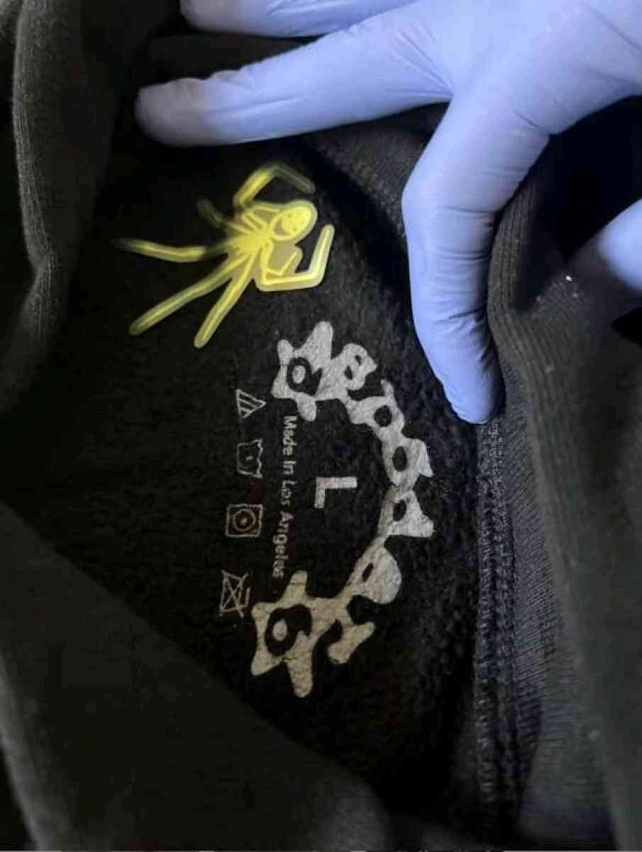 Black and yellow Spider  hoodie
