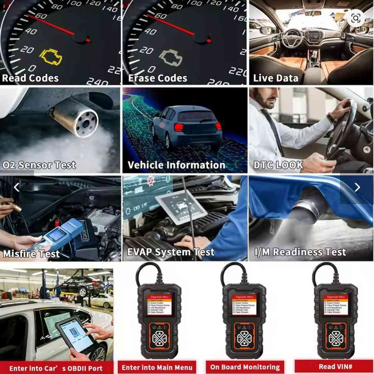 OBD 2 Code Reader Scanner CY3001 - Overton, Texas - FleaMarketBay