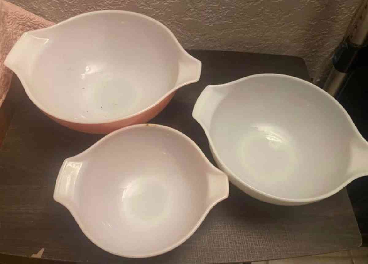 pink pyrex collection