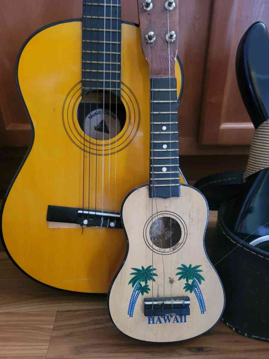 Guitars and Fender amp