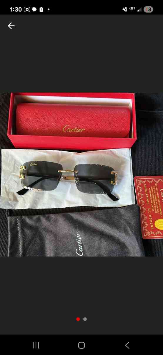 Black Cartier sunglasses - Rohnert Park, California - FleaMarketBay