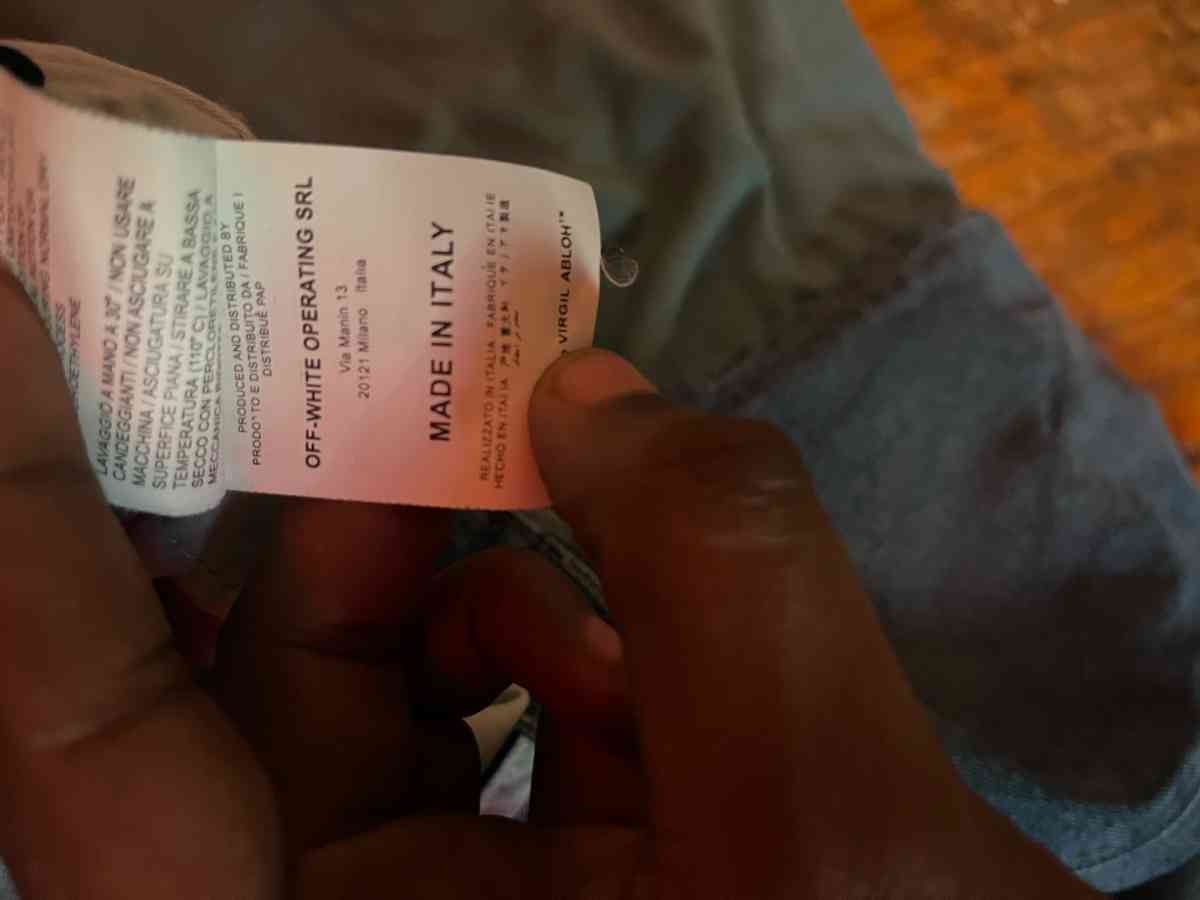 size 38 mens off white jeans