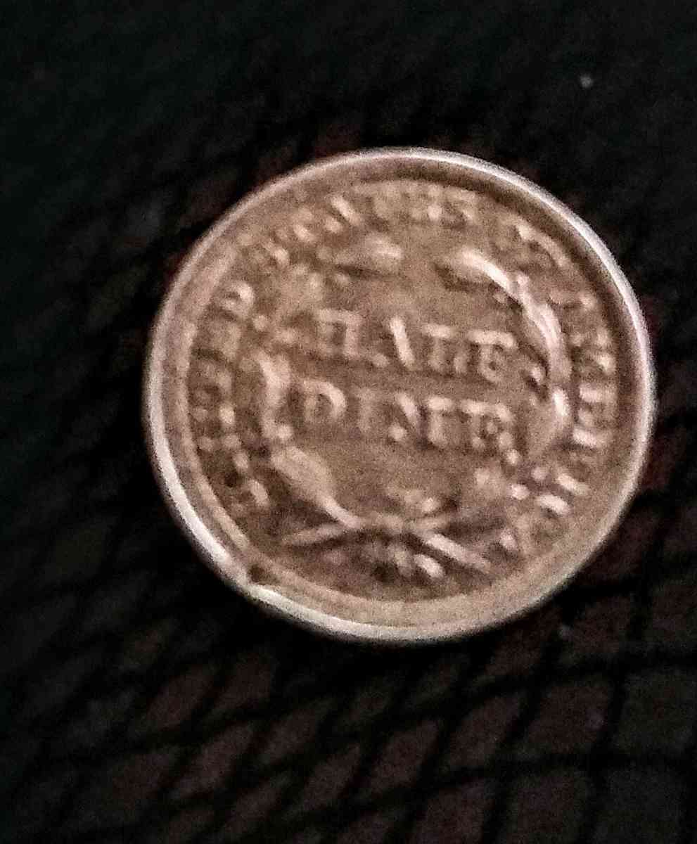 1865 Civil war half dime