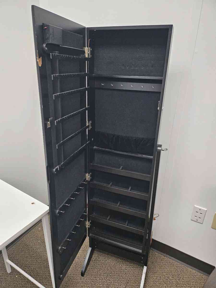 Jewelry Storage standing Mirror With Lights