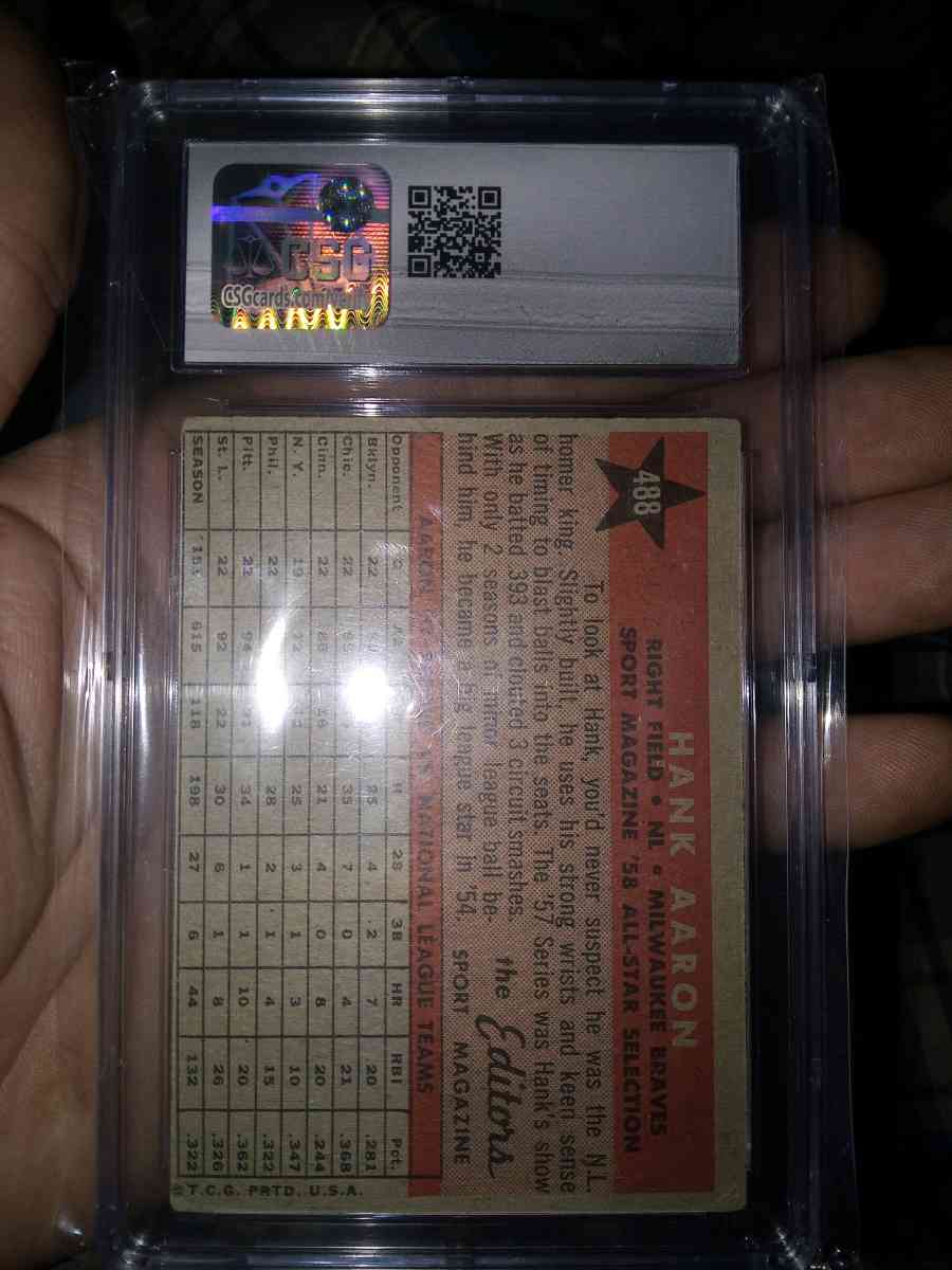 1958 Topps Hank Aaron