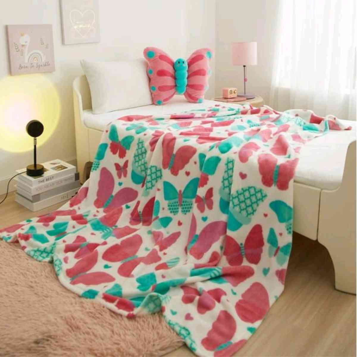 Butterfly Plush and Throw Set