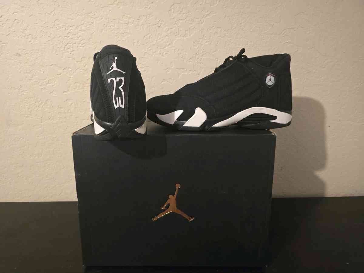 Air Jordan 14 Black White 2023 Size 10 Rare Retro Authentic