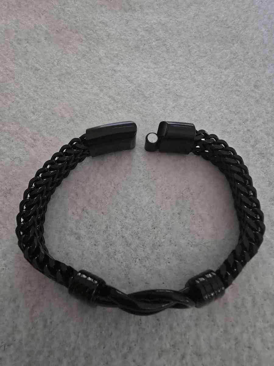Stainless Steel Double Row Buckle Bracelet - Simsbury, Connecticut - FleaMarketBay