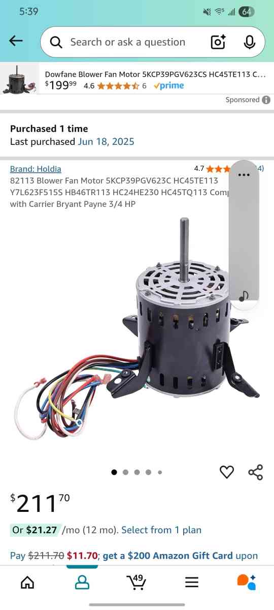 Blower Fan Motor - Maricopa, Arizona - FleaMarketBay
