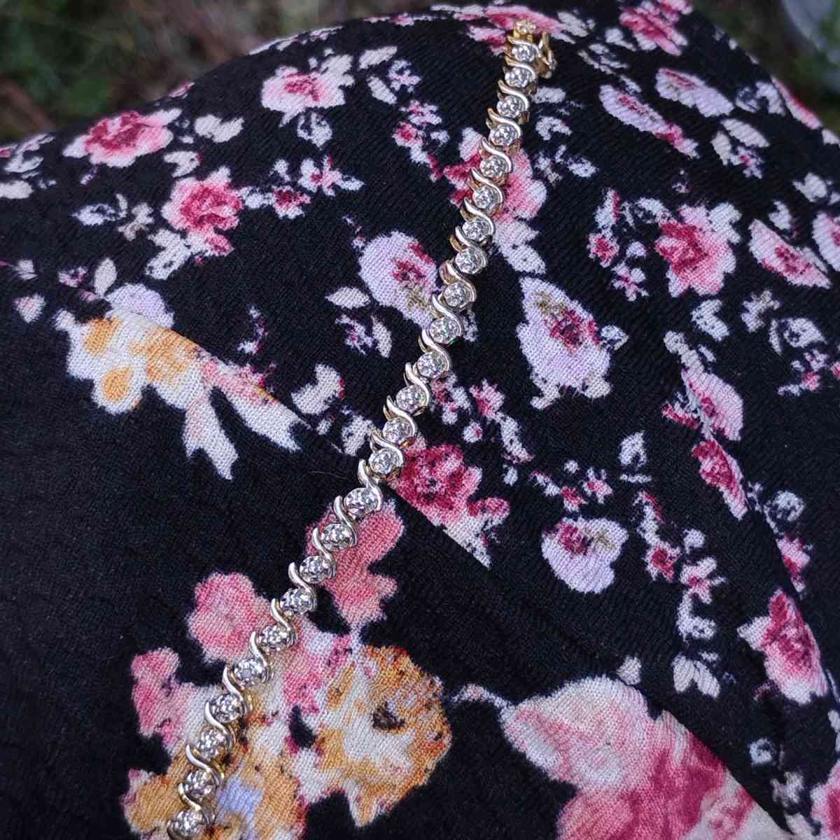 925 Sterling Silver Diamond Tennis Bracelet