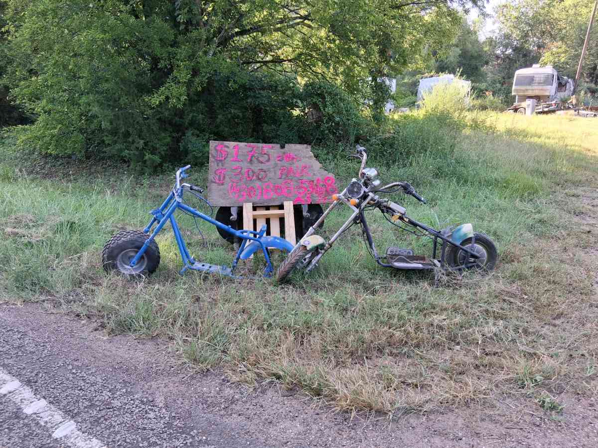 Electric Blue Mini Bike - Gilmer, Texas - FleaMarketBay