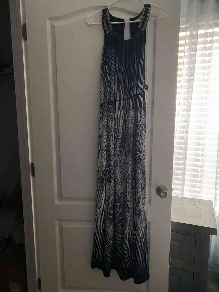 Animal Print Maxi Dress - Marmora, New Jersey - FleaMarketBay